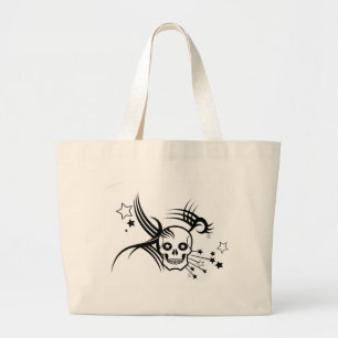 Bolso De Tela Gigante Cráneos y estrellas