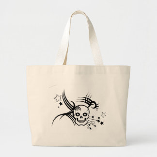 Bolso De Tela Gigante Cráneos y estrellas