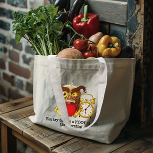Bolso De Tela Gigante Cranky Owl
