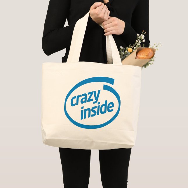 Bolso De Tela Gigante Crazy inside (Anverso (producto))