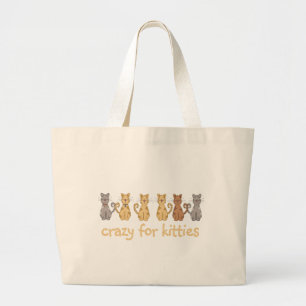 Bolso De Tela Gigante Crazy Para Kitties, camisetas y regalos