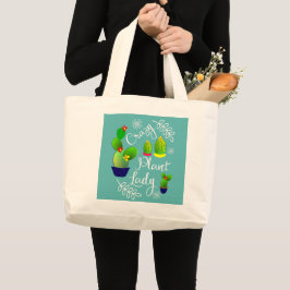 Bolso De Tela Gigante Crazy Plant Lady Funny Cactus