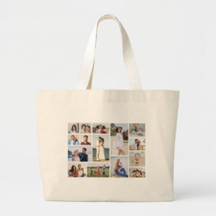 Bolso De Tela Gigante Crea tu propio collage de 15 fotos