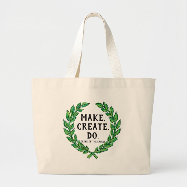 Bolso De Tela Gigante Crear - Crear - Hacer (Frente)