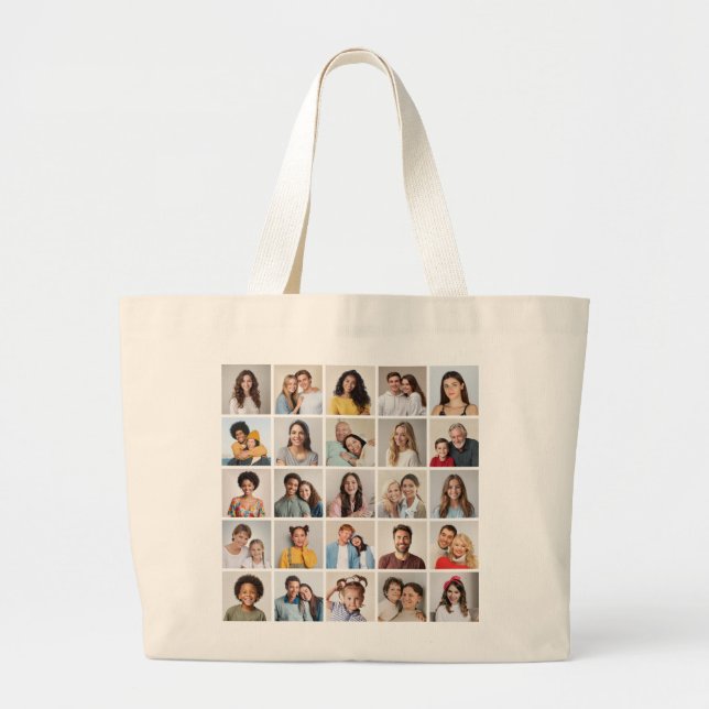 Bolso De Tela Gigante Crear su propio Collage de fotos de 25 (Frente)