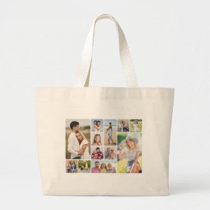 Bolso De Tela Gigante Crear su propio Collage de fotos de esquinas redon