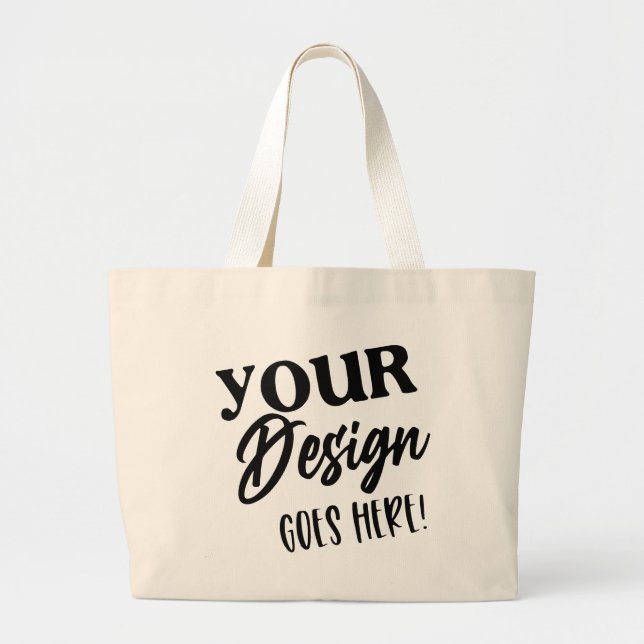 Bolso De Tela Gigante Crear su propio diseño personalizado (Frente)