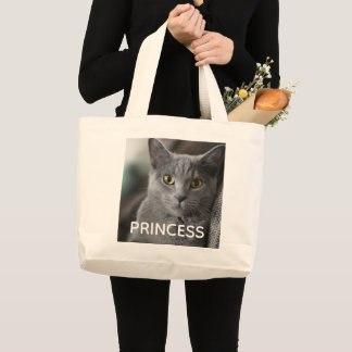 BOLSO DE TELA GIGANTE CREATE YOUR OWN PET CAT PHOTO TOTE