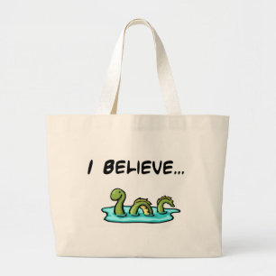 Bolso De Tela Gigante Creo en el monstruo de Loch Ness