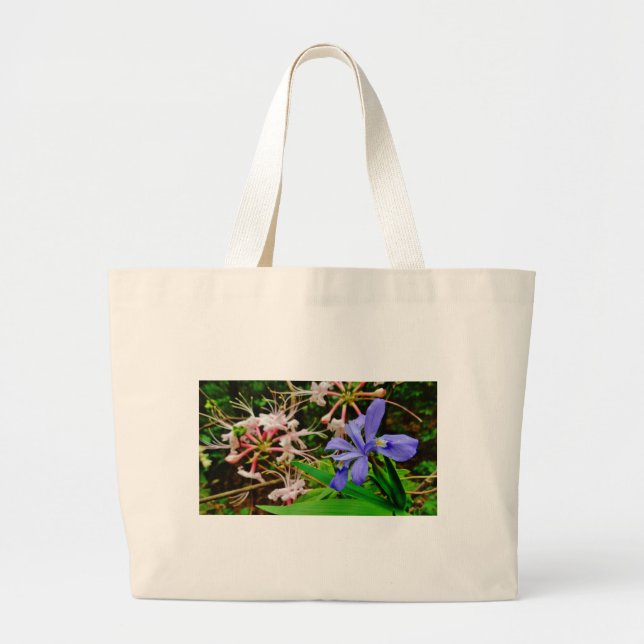 Bolso De Tela Gigante Crested Dwarf Iris (Frente)
