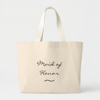 Bolso De Tela Gigante Criada del honor - tote de la lona