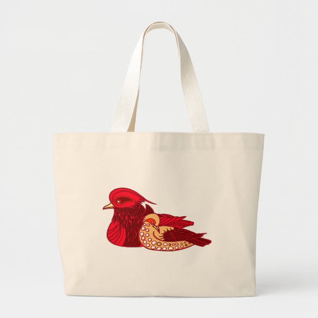 Bolso De Tela Gigante Crimson Duck Splendor (Frente)