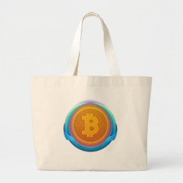 BOLSO DE TELA GIGANTE CRIPTOMONEDA BITCOIN