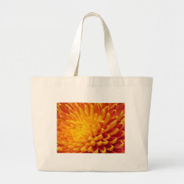 Bolso De Tela Gigante Crisantemo amarillo y Naranja