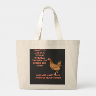 BOLSO DE TELA GIGANTE CRUCE DE POLLO