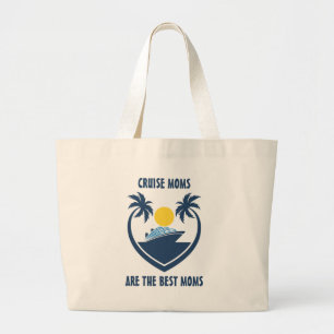 Bolso De Tela Gigante Cruise Moms Mejor Barco Palmeras Tropicales