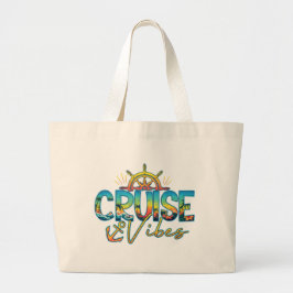 Bolso De Tela Gigante Cruise Vibes Beach Nautical Tote Bag
