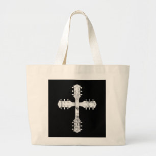 Bolso De Tela Gigante cruz de guitarra del equipo de culto cristiano
