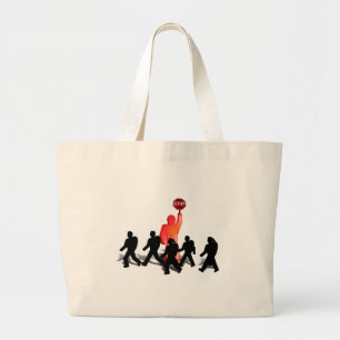 Bolso De Tela Gigante Cruzando la guardia y los niños