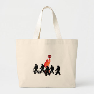 Bolso De Tela Gigante Cruzando la guardia y los niños