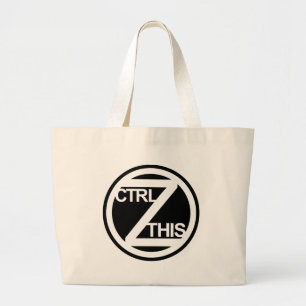 BOLSO DE TELA GIGANTE CTRL Z ESTO