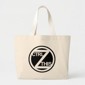 BOLSO DE TELA GIGANTE CTRL Z ESTO