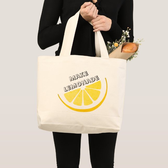 Bolso De Tela Gigante Cuando La Vida Te Da Lemones Hacen Que Lemonade Di (Anverso (producto))