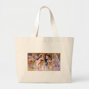 Bolso De Tela Gigante Cuatro temporadas de Alphonse Mucha