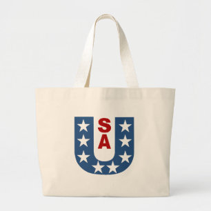 Bolso De Tela Gigante Cuatro tout Jumbo naturel TOP DESIGN EE.UU.