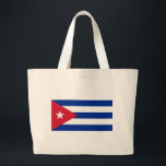 Bolso De Tela Gigante cuba<br><div class="desc">Bandera de Cuba. La bandera de Cuba fue adoptada el 20 de mayo de 1902, con un campo con tres rayas azules y dos rayas blancas, y un triángulo equilátero rojo en el pabellón con una estrella blanca de 5 puntas. La bandera fue diseñada en 1848 para el movimiento de...</div>