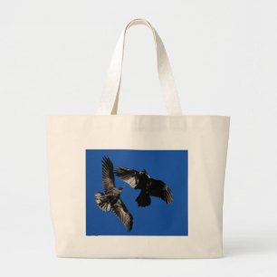 Bolso De Tela Gigante Cuervos