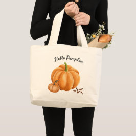 Bolso De Tela Gigante Cuidada Hola Calabaza Spin Cosy Caída