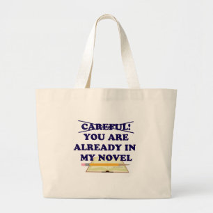 Bolso De Tela Gigante Cuidadosamente Estás En Mi Lema De Autor Novedoso
