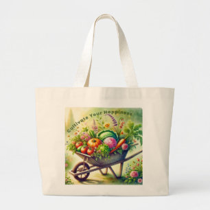Bolso De Tela Gigante Cultivar tu felicidad