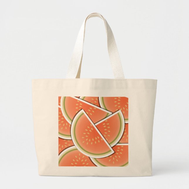 Bolso De Tela Gigante Cuñas Funky melon (Frente)