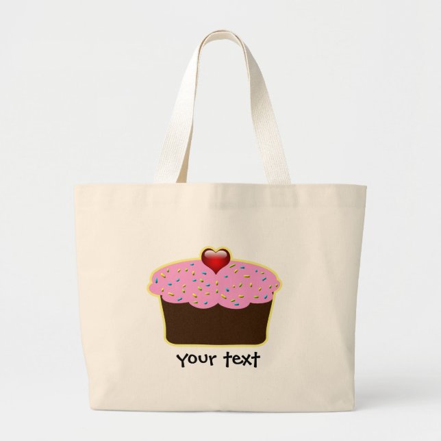 Bolso De Tela Gigante Cupcakes Cupcakes (Frente)
