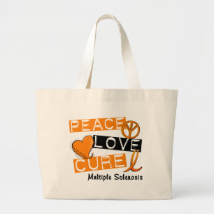 Bolso De Tela Gigante CURACIÓN 1 del AMOR de la PAZ de la esclerosis