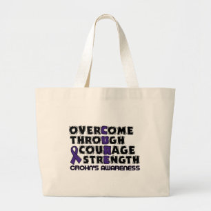 Bolso De Tela Gigante CURE... Crohn's