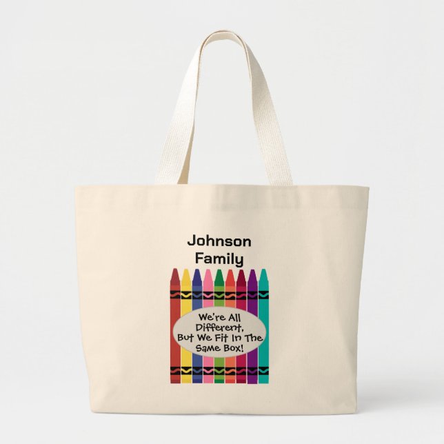 Bolso De Tela Gigante Custom Family Reunion Canvas Tote Bag  (Frente)