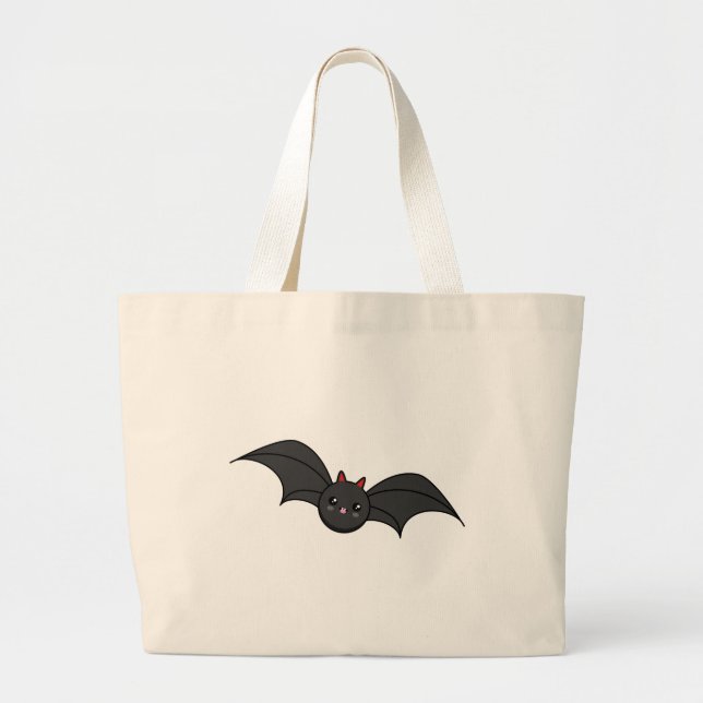 Bolso De Tela Gigante Cute Bat (Frente)