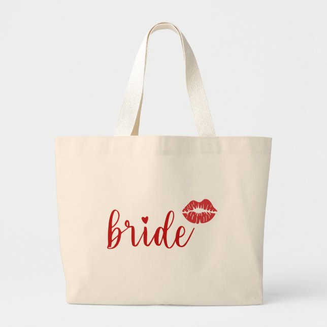 Bolso De Tela Gigante Cute Bride  (Frente)
