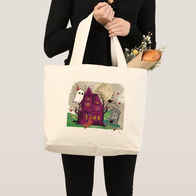 Bolso De Tela Gigante Cute Halloween (Anverso (producto))