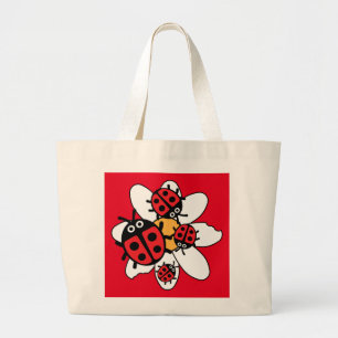 Bolso De Tela Gigante Cute Kids ladybird Family