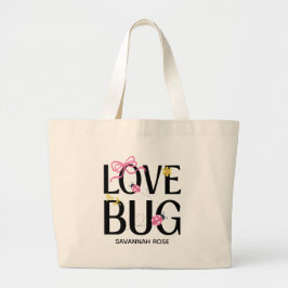 Bolso De Tela Gigante Cute Ladybug Pink Girl Baby Shower