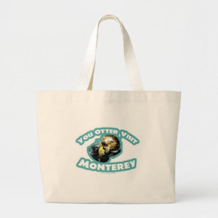 Bolso De Tela Gigante Cute Monterey Otter Travel