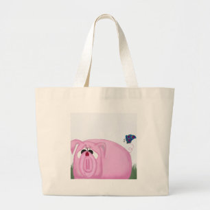 Bolso De Tela Gigante Cute Piglet Chumley Y Hermosos Amigos