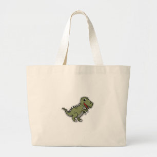 Bolso De Tela Gigante Cute T-Rex Dinosaur Sticker – divertido dino de di
