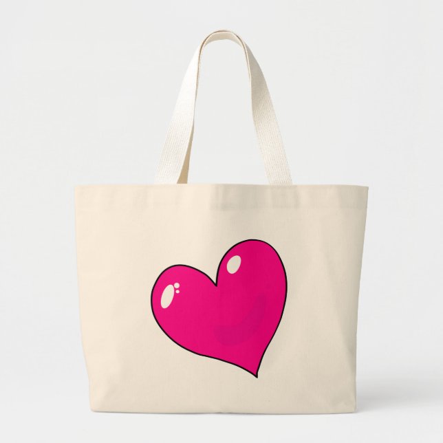 Bolso De Tela Gigante Cute Valentines (Frente)