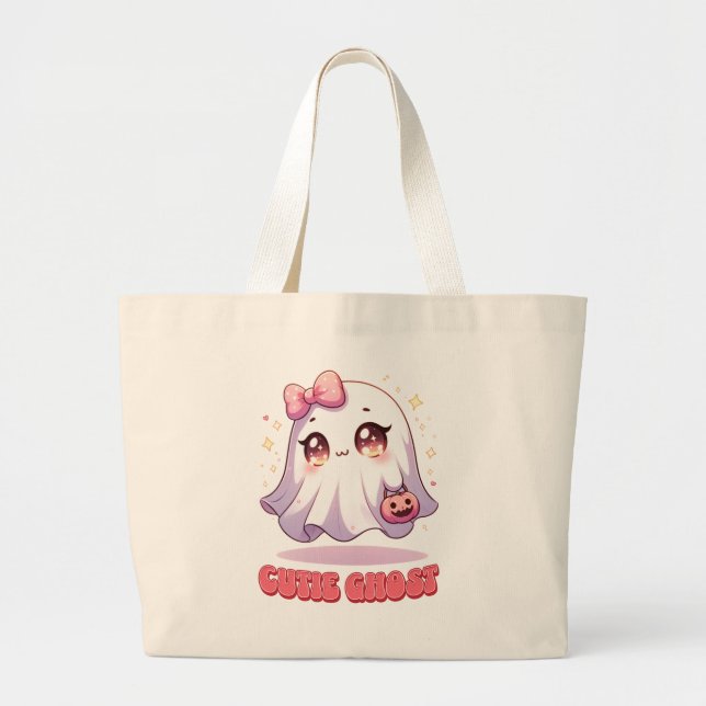 Bolso De Tela Gigante Cutie Ghost (Frente)