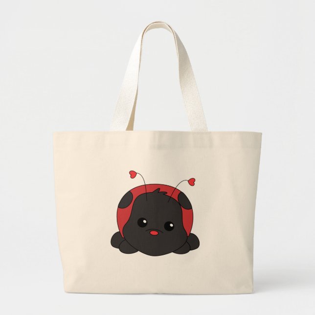 Bolso De Tela Gigante Cutie Lady Bug (Frente)